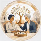 Illustration : séance individuelle en tête-à-tête avec figurines de représentation